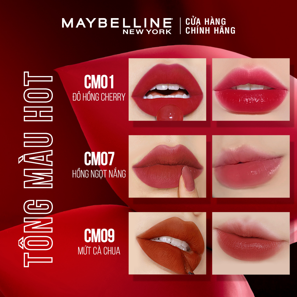 Son Kem Mịn Lì Như Nhung Cushion Mattes Maybelline New York Hiệu Ứng Lì Đa Chiều 6.4ml