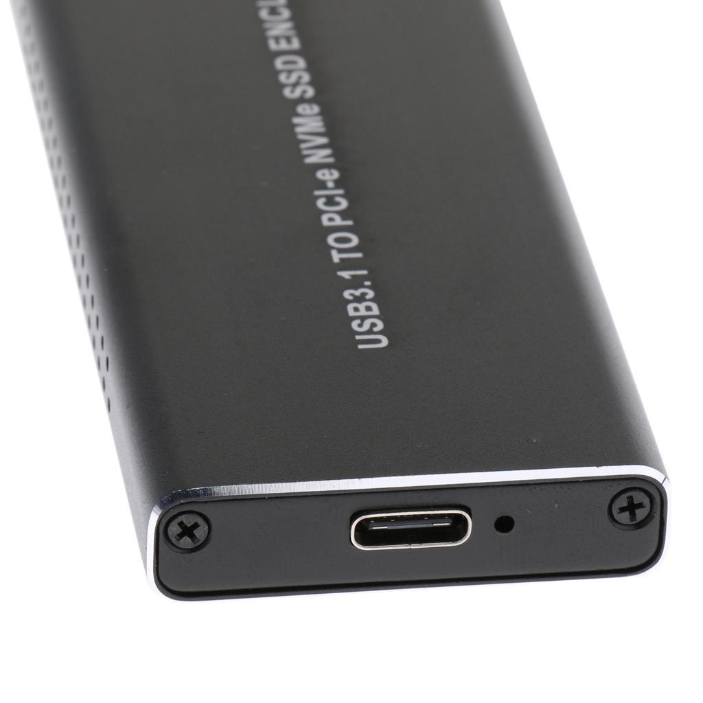 M.2 NVME To USB3.1 Type-C 10GBPS Enclosure M.2 PCI-E SSD External Drive Box