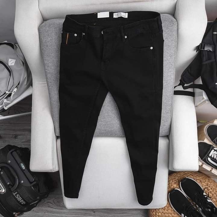 Quần jean nam bigsize màu đen form limfit size 80 - 130kg mã 129