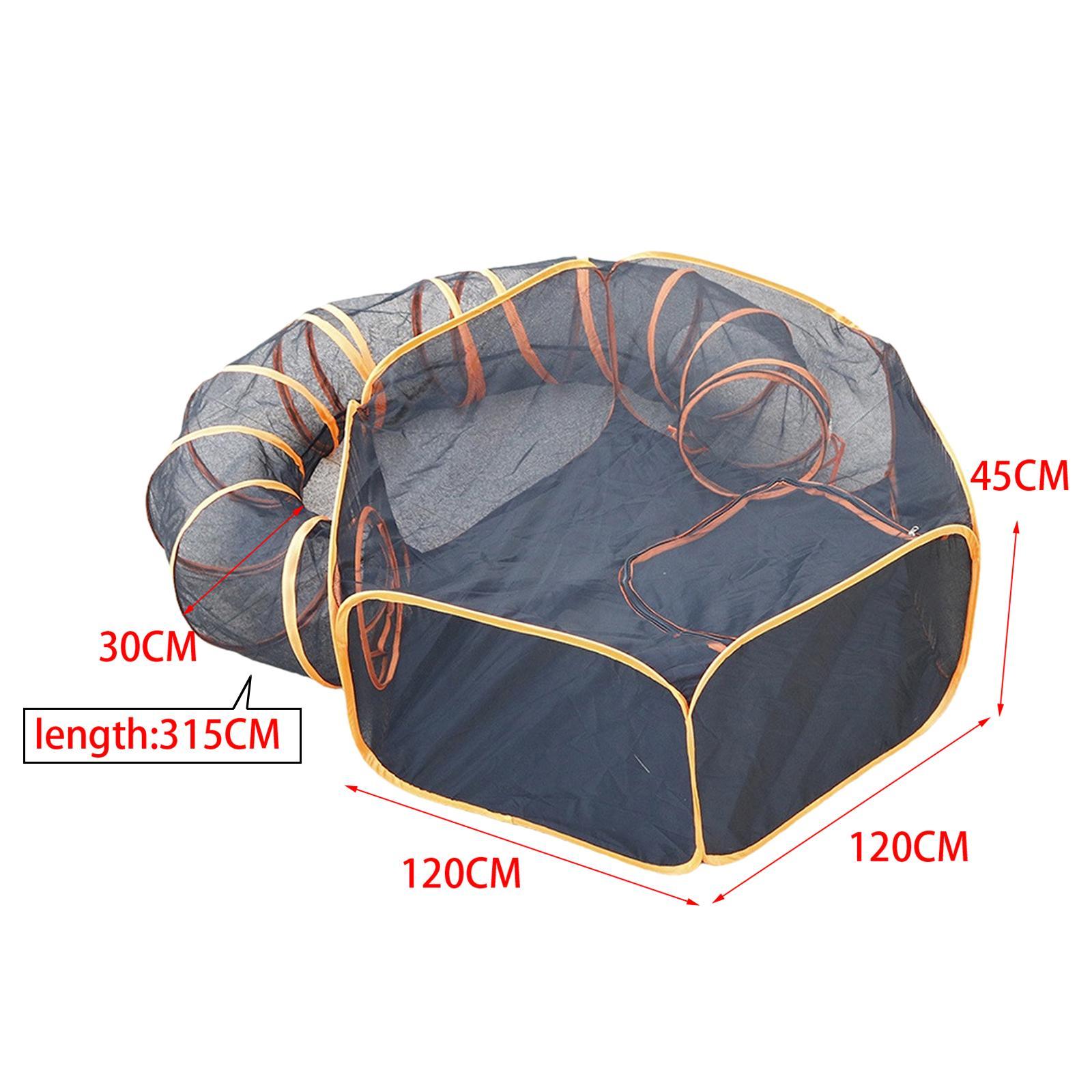Cat Tunnel Toy Breathable Hideout Lightweight Play Center Interactive Toy Cat Tube Play Tunnels Outside for Guinea Pig Outdoor