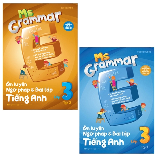 Combo Ms Grammar - Ôn Luyện Ngữ Pháp Và Bài Tập Tiếng Anh Lớp 3: Tập 1 Và 2