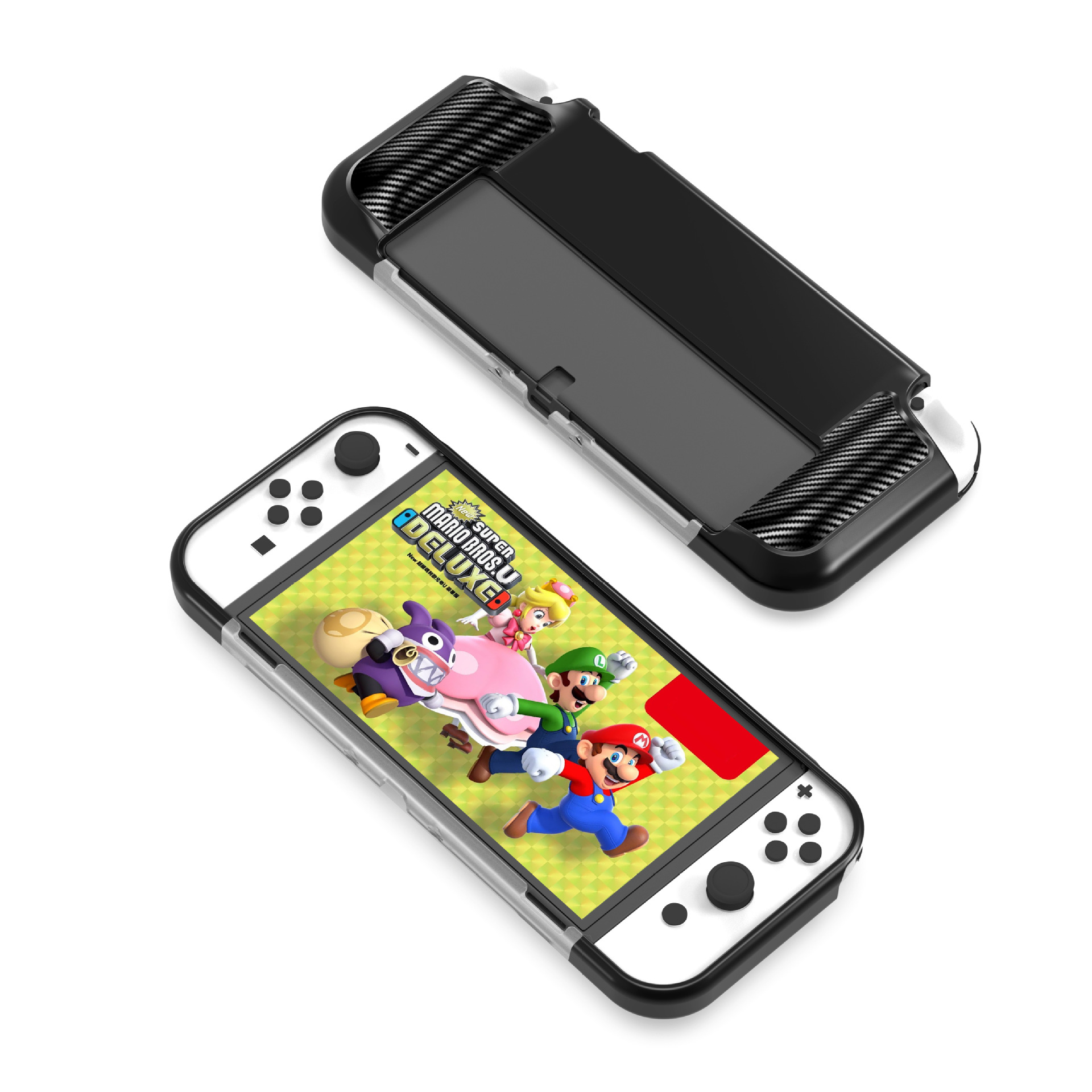 Bao Case Chống Shock Chống Trượt Vân Carbon bảo vệ cho Nintendo Switch OLED - Hàng nhập khẩu