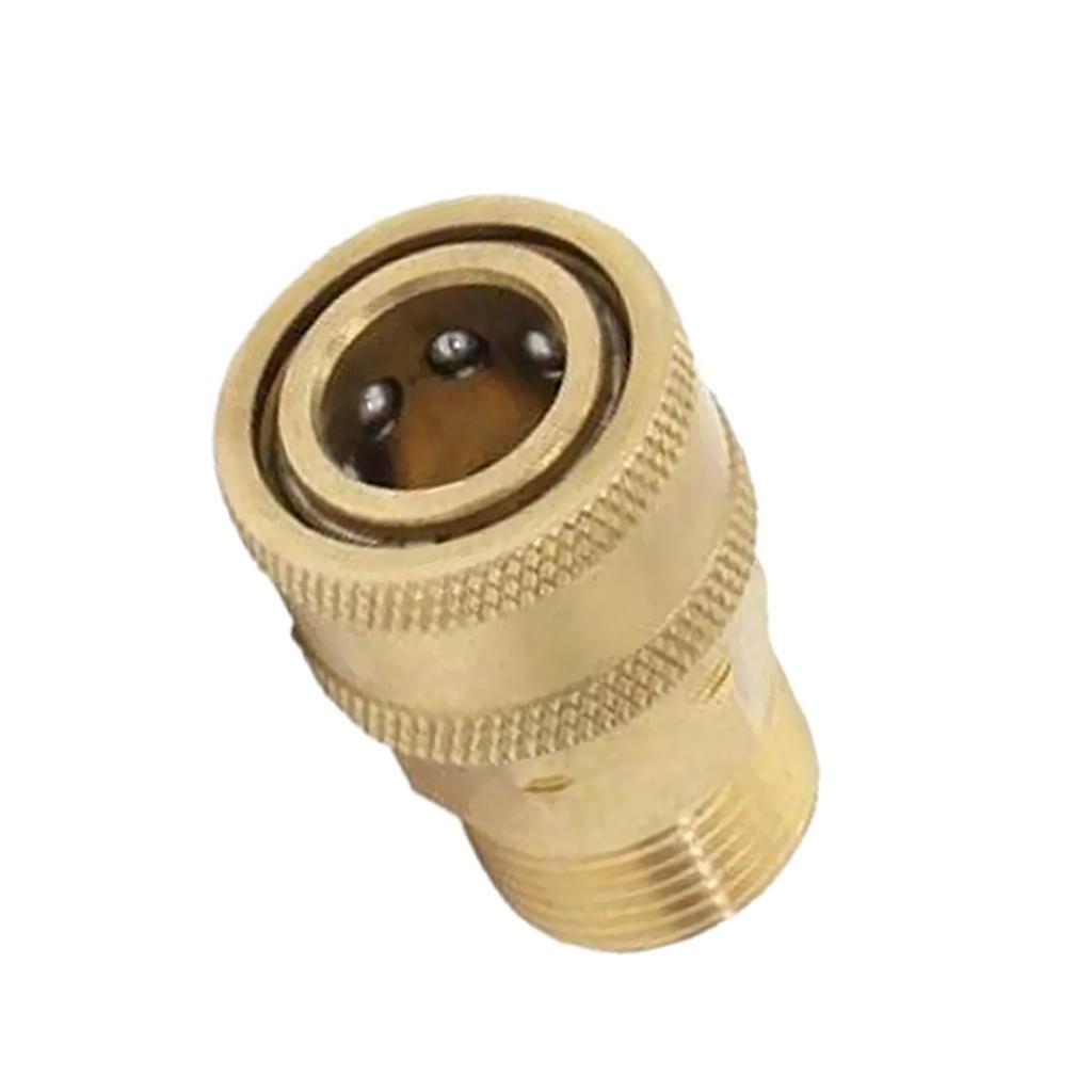 4x Brass M22 to 1/4 Male Pressure Washer Quick Release Socket Connector