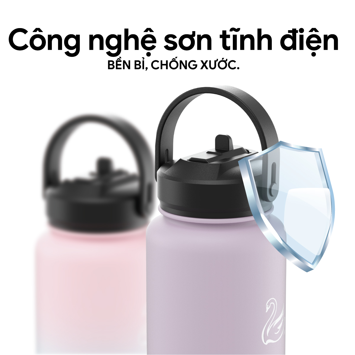 Bình Giữ Nhiệt 2GOOD WF-01 - Combo 2 Nắp Và Lõi Lọc Detox Inox 304