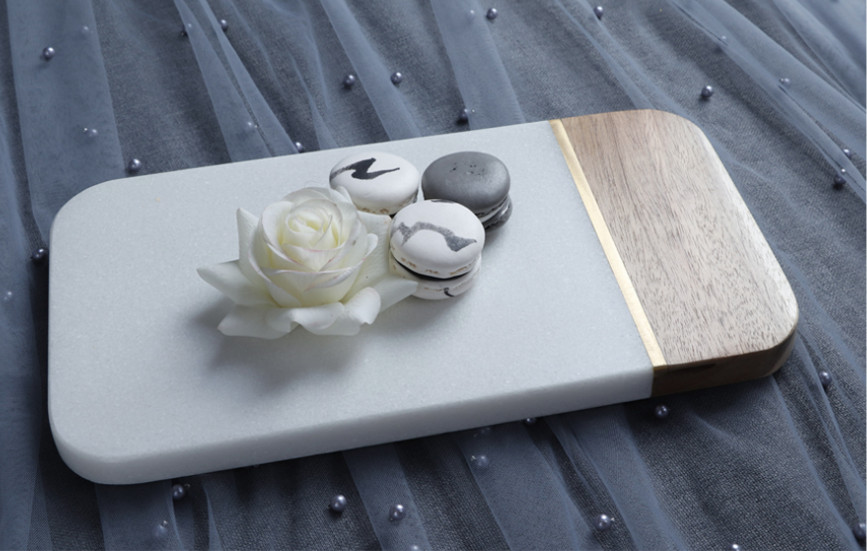 Khay thực phẩm gỗ đá stuido Chopping Board Marble Deluxe