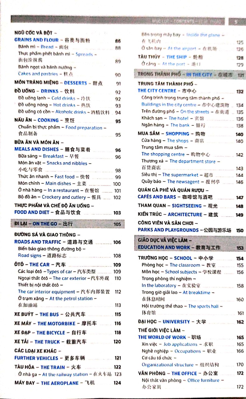 Combo 2 sách Từ điển hình ảnh Tam Ngữ Trung Anh Việt – Visual English Vietnamese Chinese Trilingual Dictionary +Phát triển từ vựng tiếng Trung Ứng dụng +DVD tài liệu