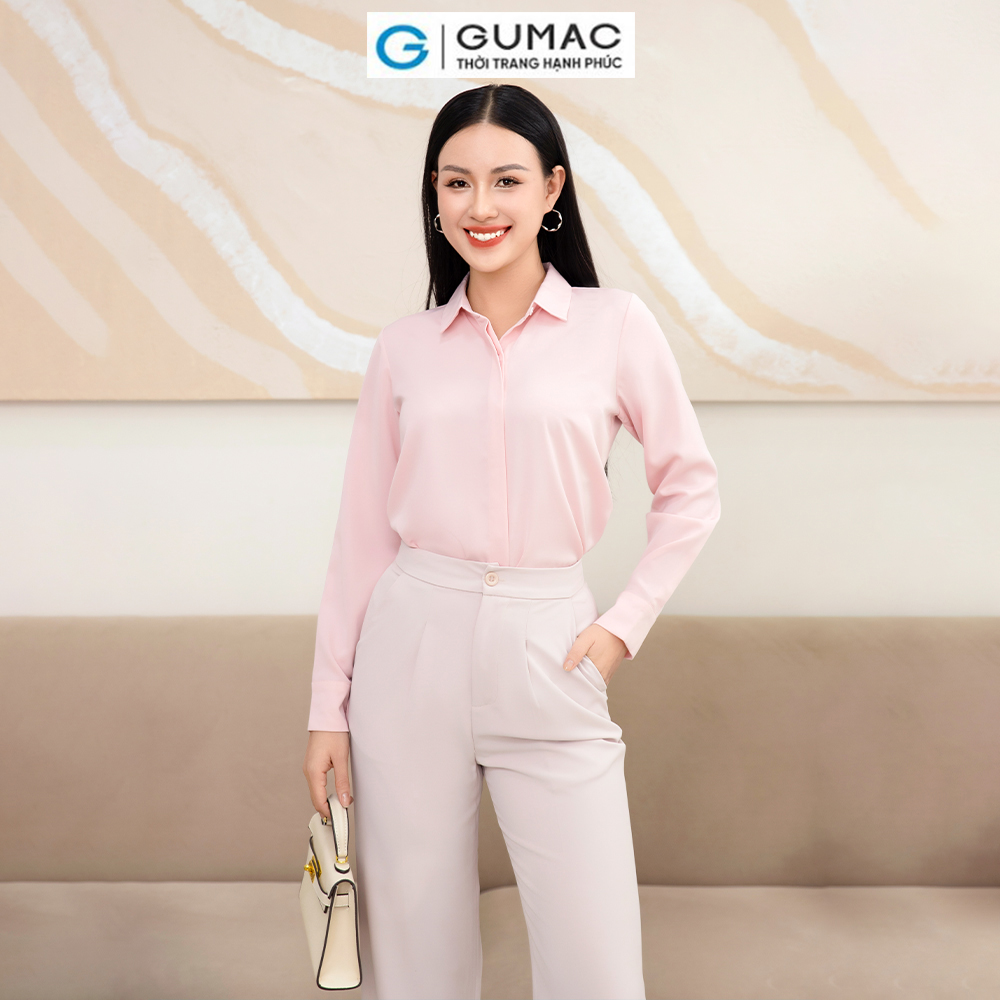 Áo sơ mi nẹp nút AD11035 thời trang GUMAC