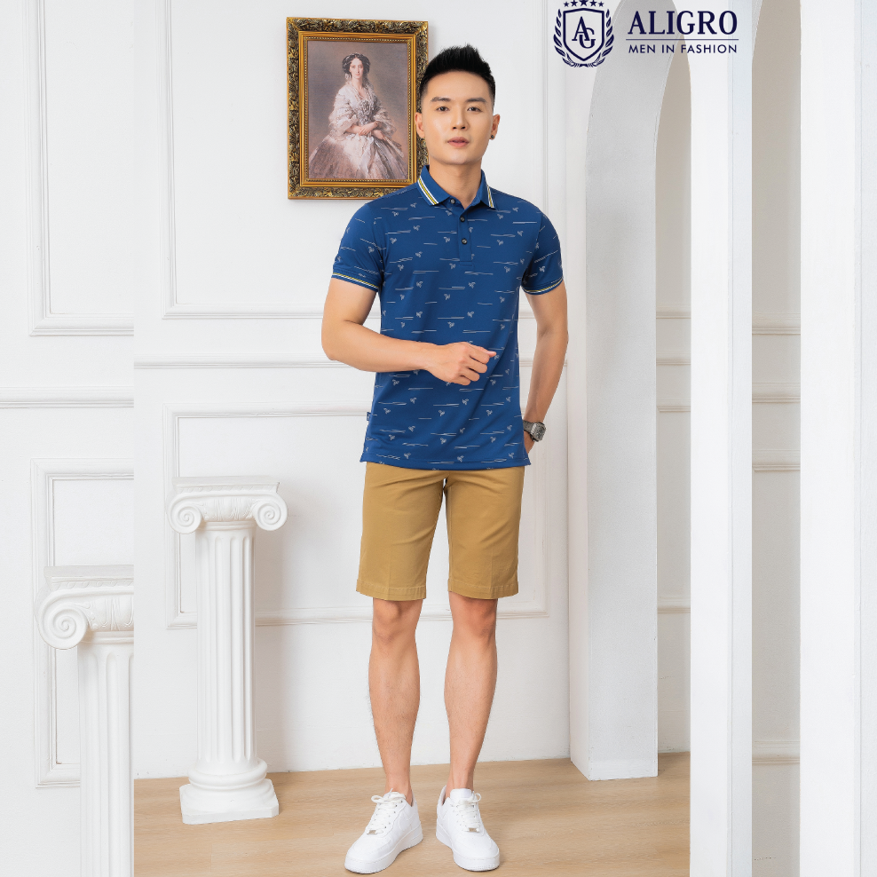 Quần short nam ALIGRO chất liệu kaki dáng basic trẻ trung năng động ALGQS1069