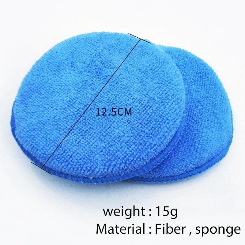 Bộ 5 Miếng Mút Đánh Bóng Xe Hơi Hình Tròn Bằng Sợi Micro Mềm Mại
