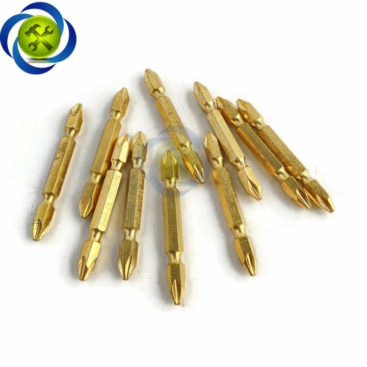 Mũi vặn vít 2 đầu PH2 Suretorq 1673-0302 PTCH màu vàng dài 65mm
