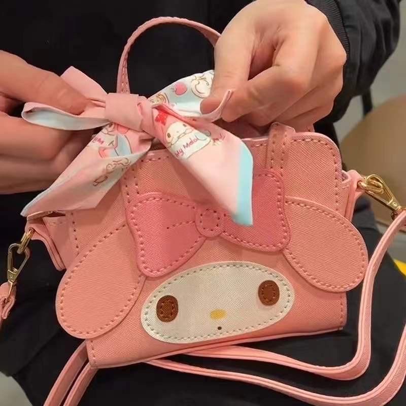 Set nguyên liệu tự làm túi xách nữ My Melody Sanrio character handmade khâu tay DIY bằng da PU dễ thương