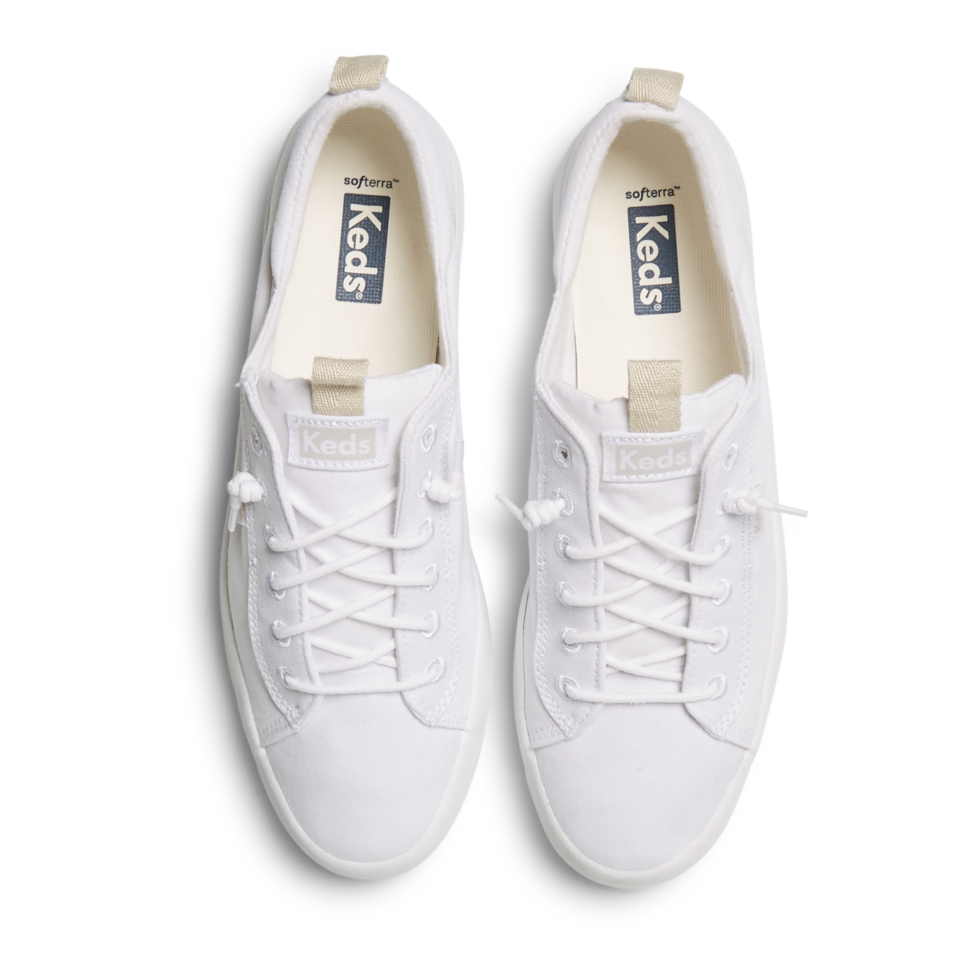 Giày Keds Nữ- Kickback Canvas White- KD066041