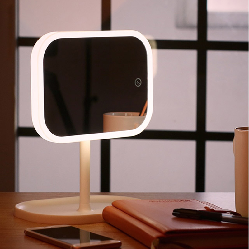 Gương trang điểm Vanity có đèn LED chính hãng Minigood Hàn Quốc DMCTB090-1 ( Màu Trắng)