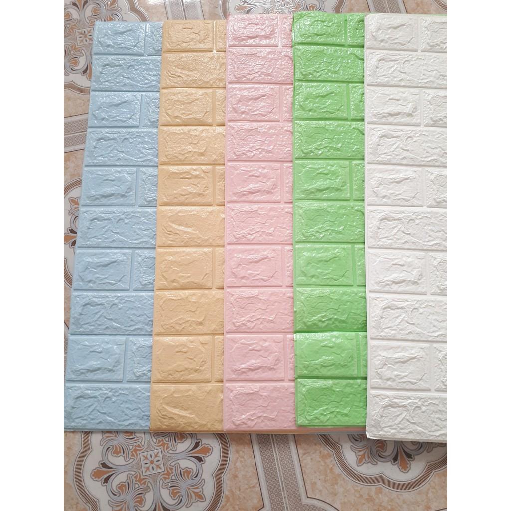 Dán Tường Xốp Giả Gạch Kích Thước 70 X 77 - Ảnh Chụp Thật