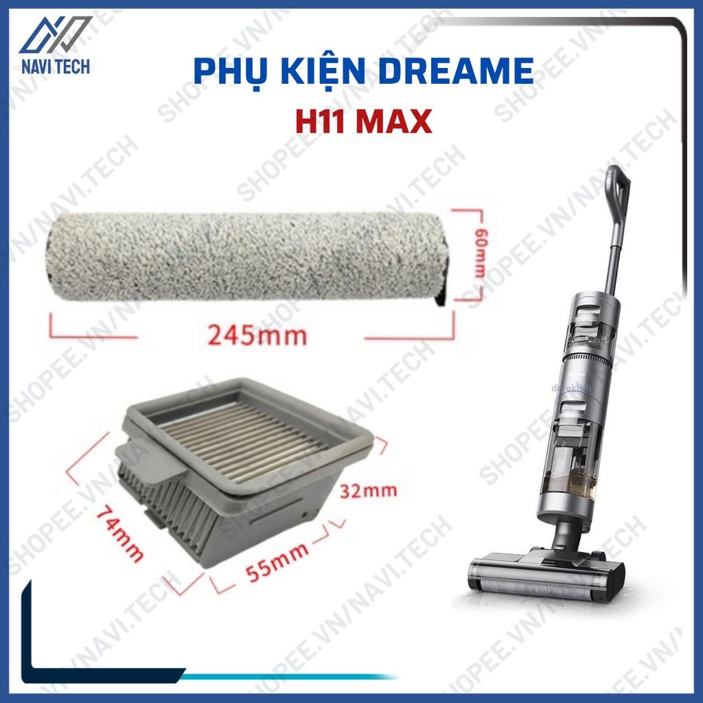 Phụ kiện con lăn lau nhà, lõi lọc hepa của máy hút bụi không dây cầm tay kiêm lau nhà Dreame H11 Max