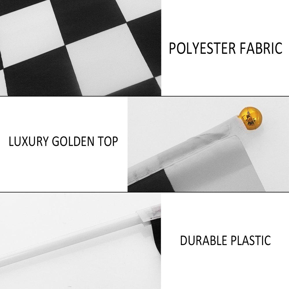 30 mảnh cờ đua cờ ca rô ， 21 * 14cm Cờ đã kiểm tra Cờ đua