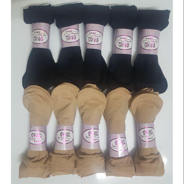Combo 10 đôi tất da chân nữ ngắn loại tốt, mỏng mát, dai khó rách
