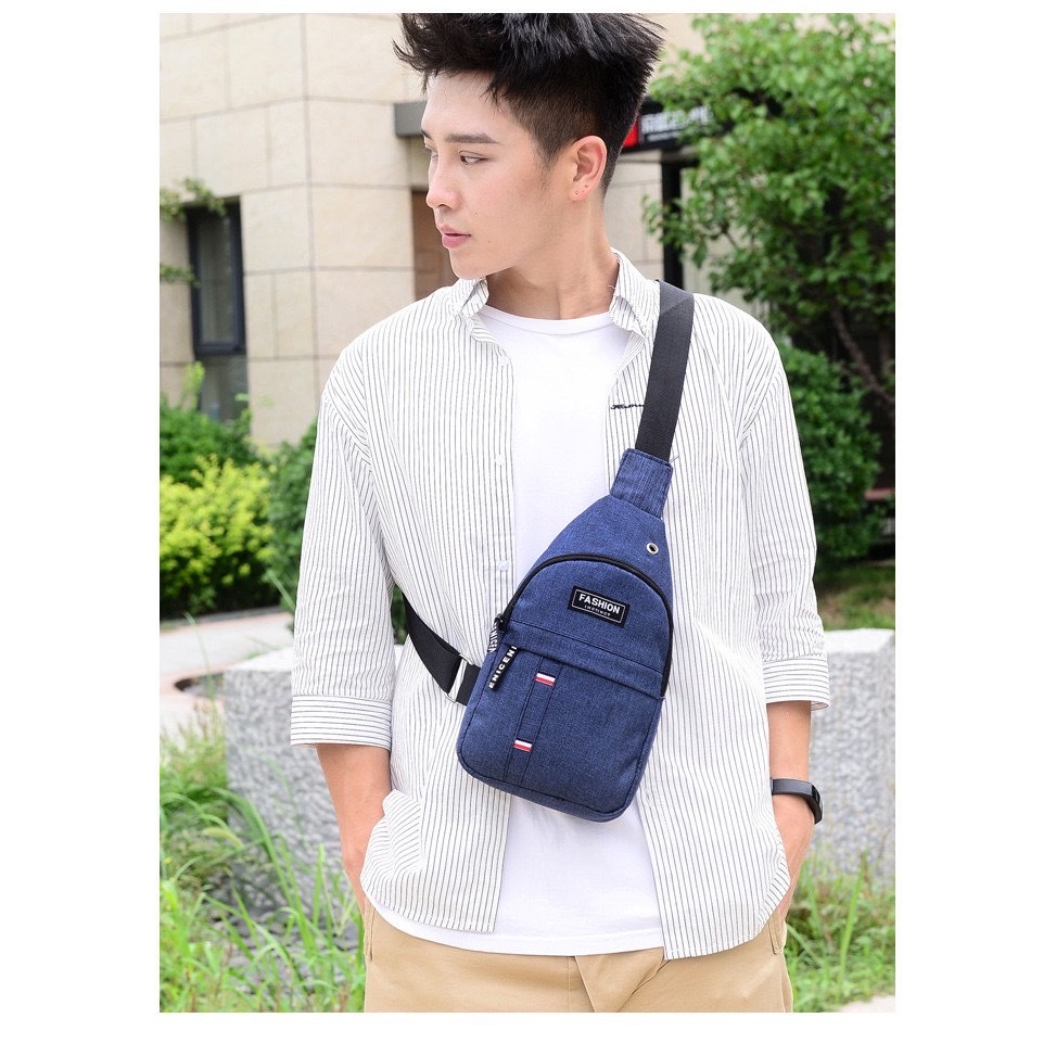 Túi xách đeo chéo , phong cách Hàn Quốc , vải dù chống bụi , chống thấm nước , thiết kế hiện đại trẻ trung cho cả nam và nữ
