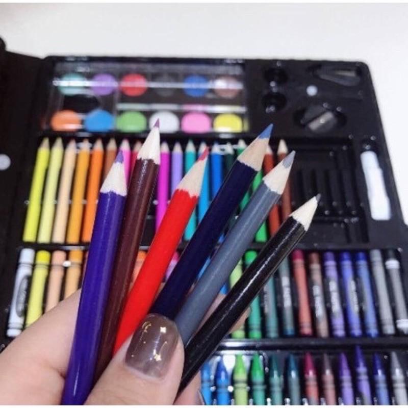 Bộ tô màu 150 chi tiết, Đồ dùng học tập gồm bút màu và dụng cụ tô vẽ cho bé