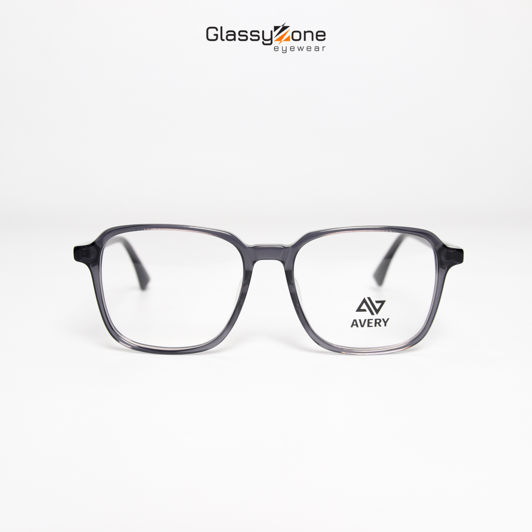 Gọng kính cận, Mắt kính giả cận Acetate Form vuông Nam Nữ Avery 15064 - GlassyZone