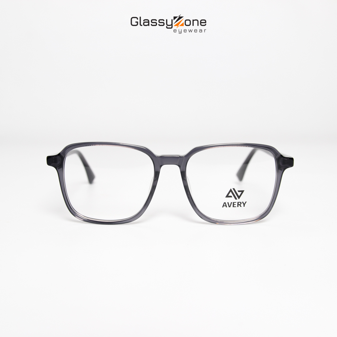 Gọng kính cận, Mắt kính giả cận Acetate Form vuông Nam Nữ Avery 15064 - GlassyZone