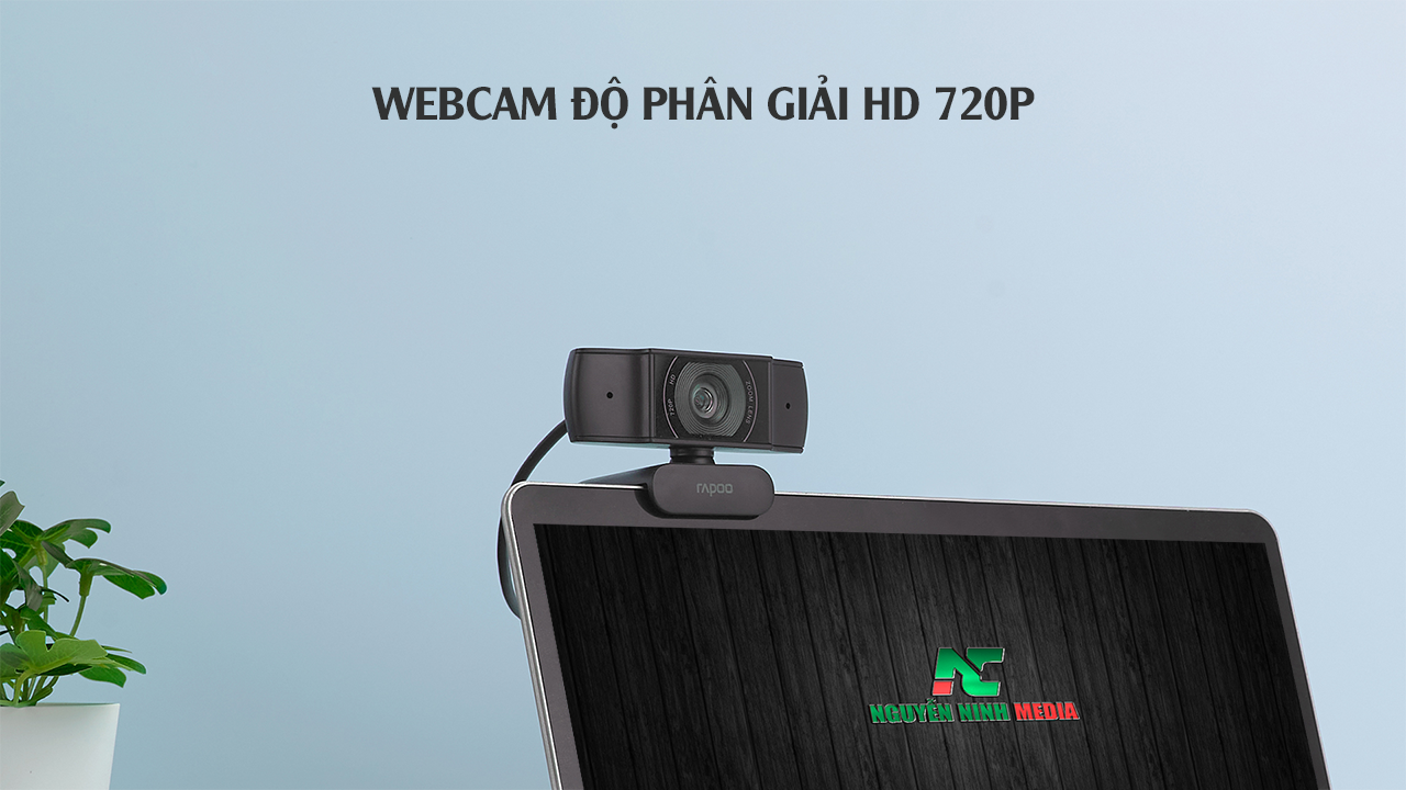 Webcam Rapoo C200 Độ Phân Giải HD 720P - Hàng Chính Hãng