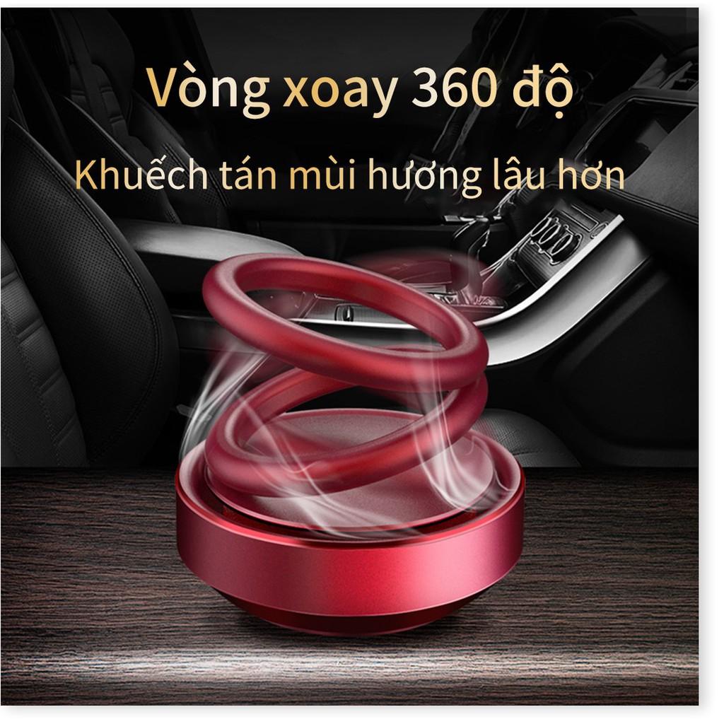 Dụng cụ khử mùi ô tô với miếng hương liệu cao cấp, thiết kế vòng xoay khếch tán mùi hương tự động