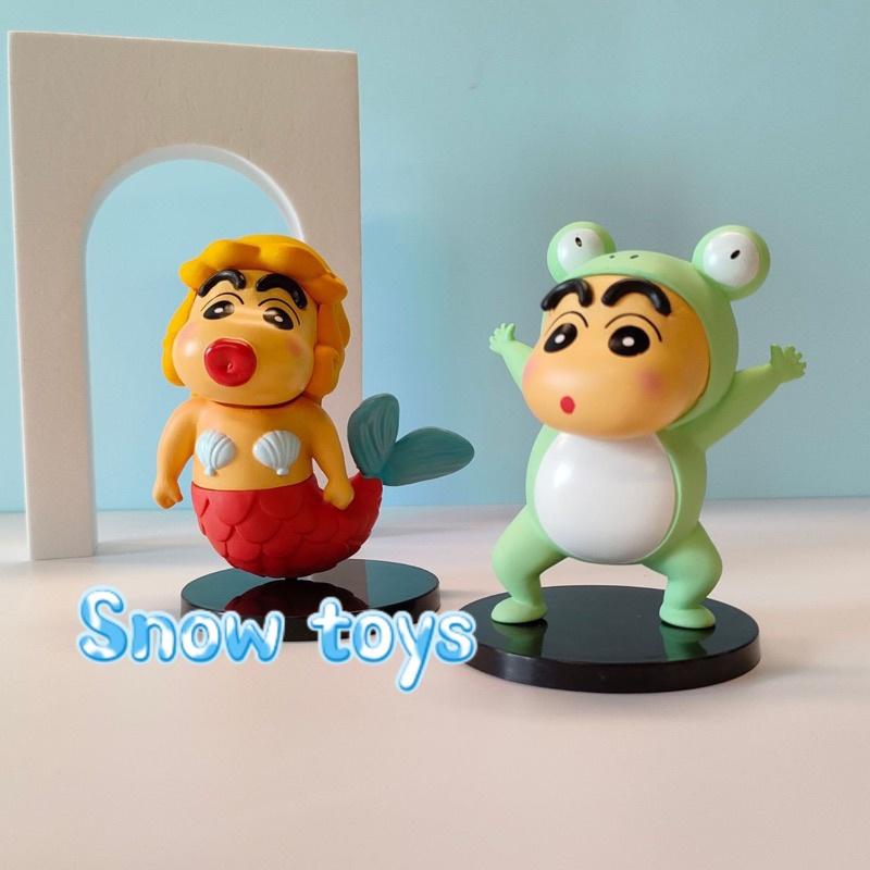 Mô hình Shin Cậu bé bút chì Shinnosuke - Shin chan Cosplay dễ thương bền màu chất liệu an toàn Đồ chơi quà tặng - 9~10cm