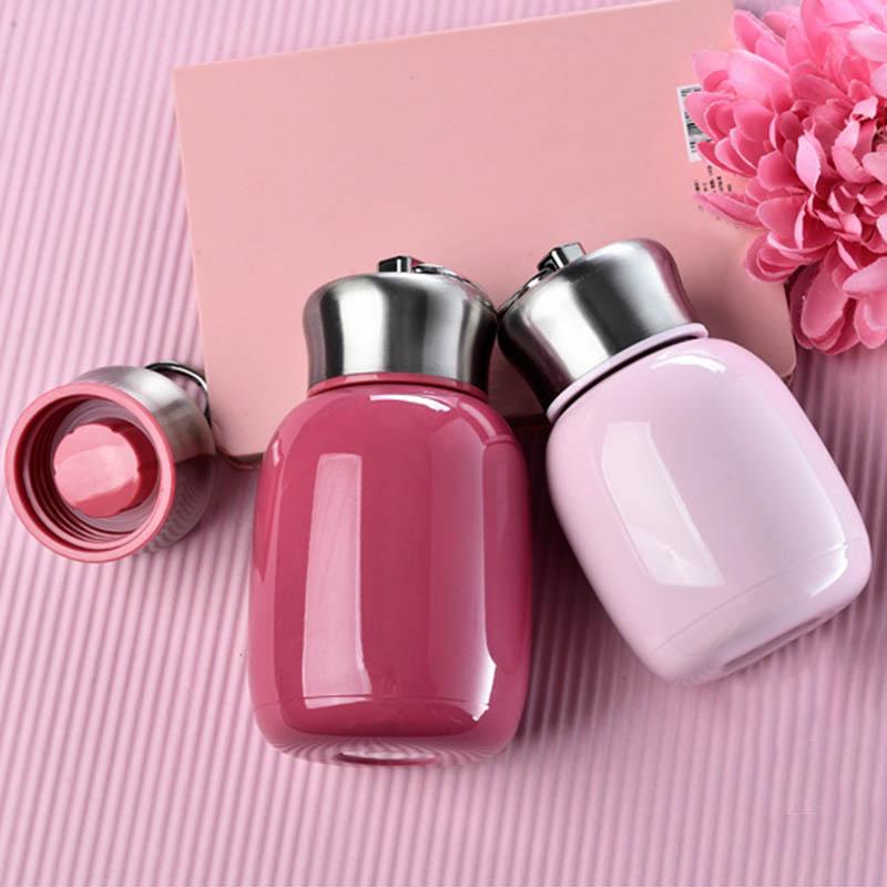 200ML Mini Dễ Thương Giữ Nhiệt Màu Cho Trẻ Em Cà Phê Inox Hút Chân Không Bình Giữ Nhiệt Du Lịch Uống Nước