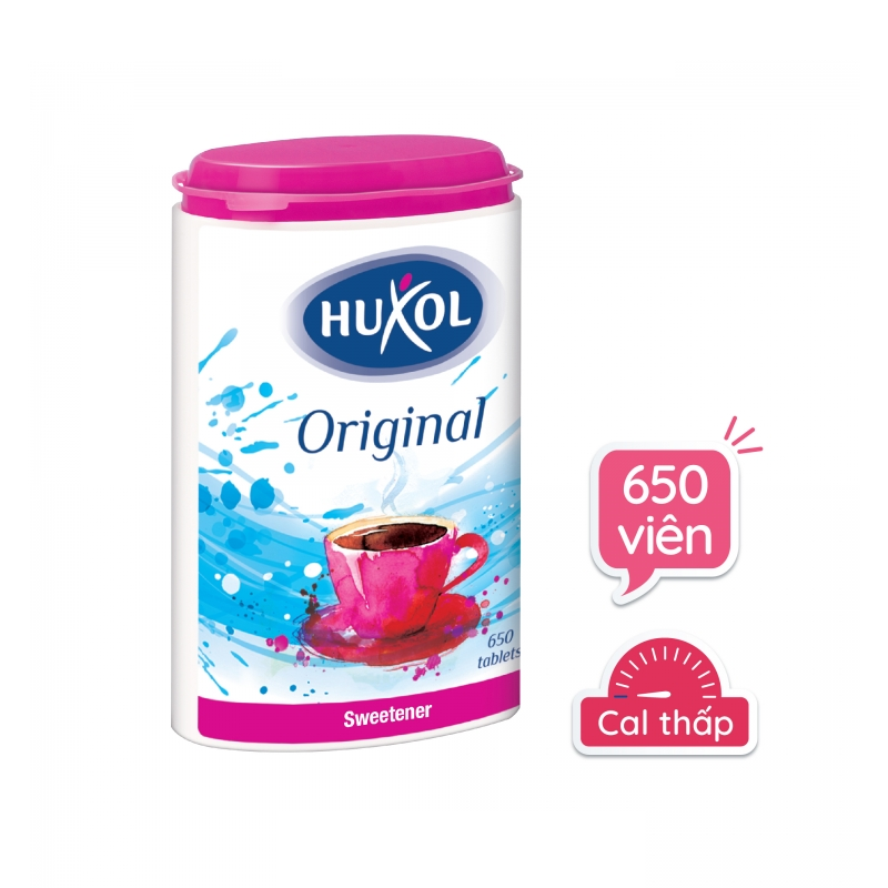 Đường Ăn Kiêng Huxol - Dòng Original  (650 viên/ hộp) - Dành cho người tiểu đường, không calo, hỗ trợ người muốn giảm cân - Nhập khẩu từ Đức