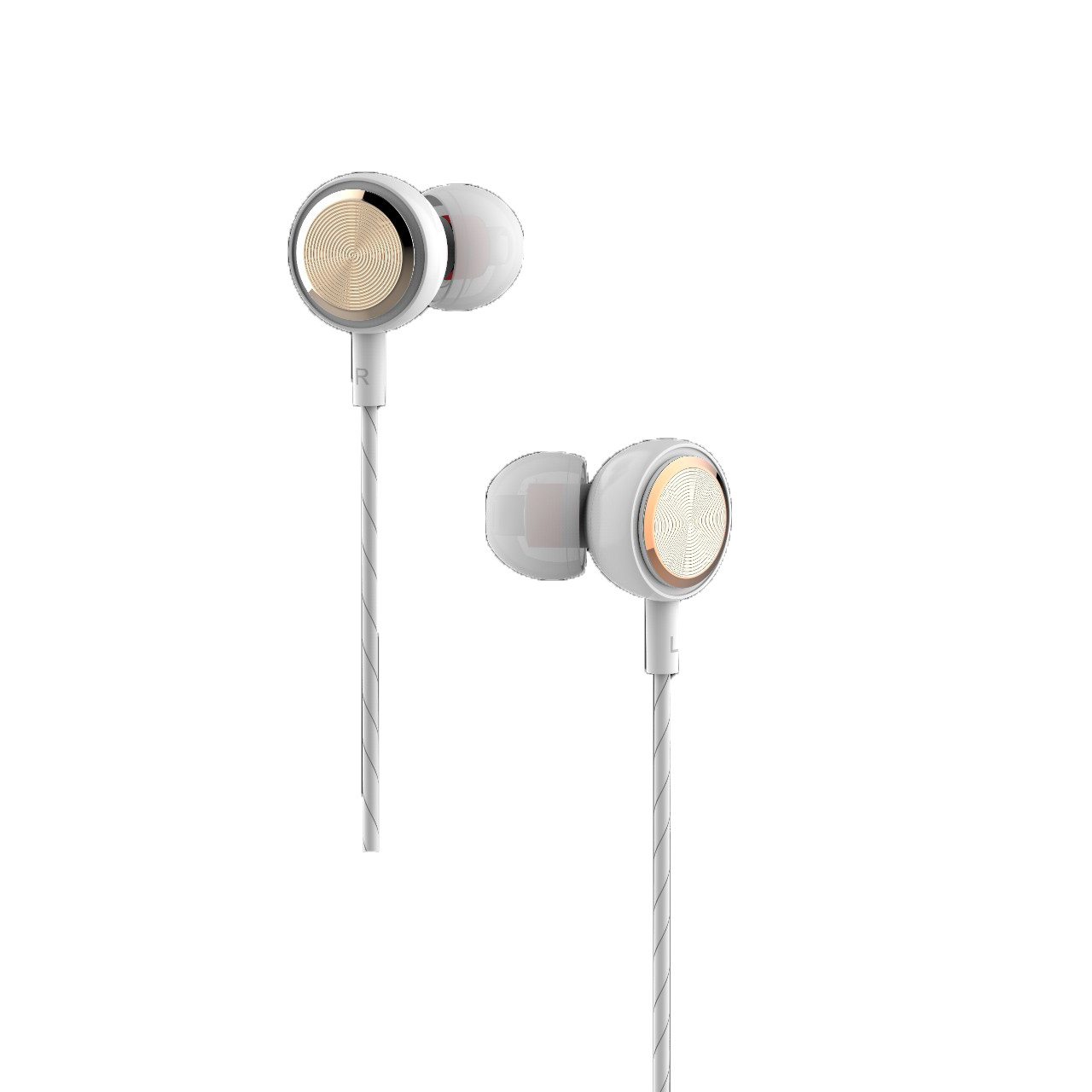 Tai nghe nhét tai có dây Jack cắm 3.5mm có Mic/Microphone VivuMax J12 - Cho iOS/Apple , Android Màu Trắng/Đen - Hàng Chính Hãng