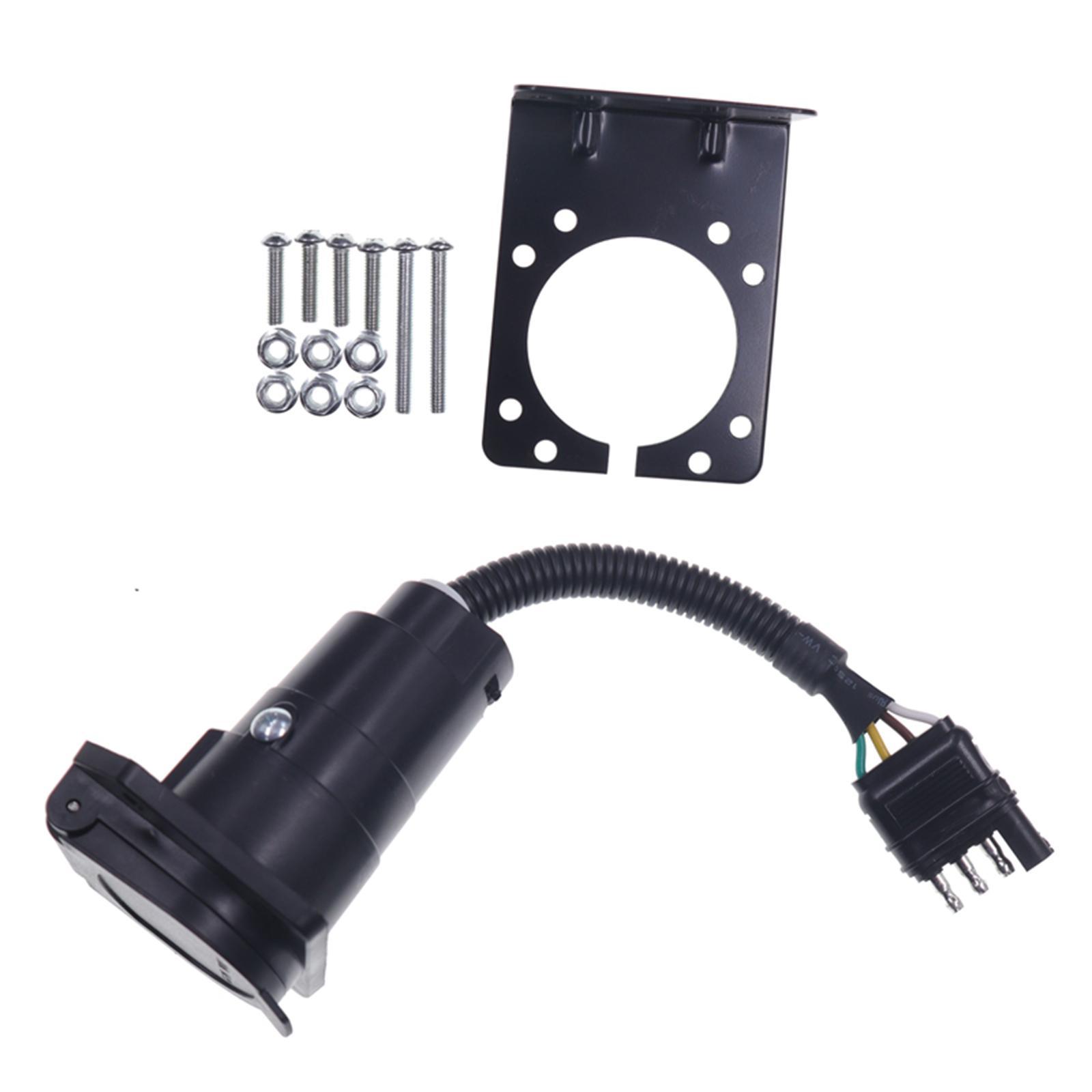 Waterproof Trailer Adapter Plug 4 Pin Pin for Campers Modification