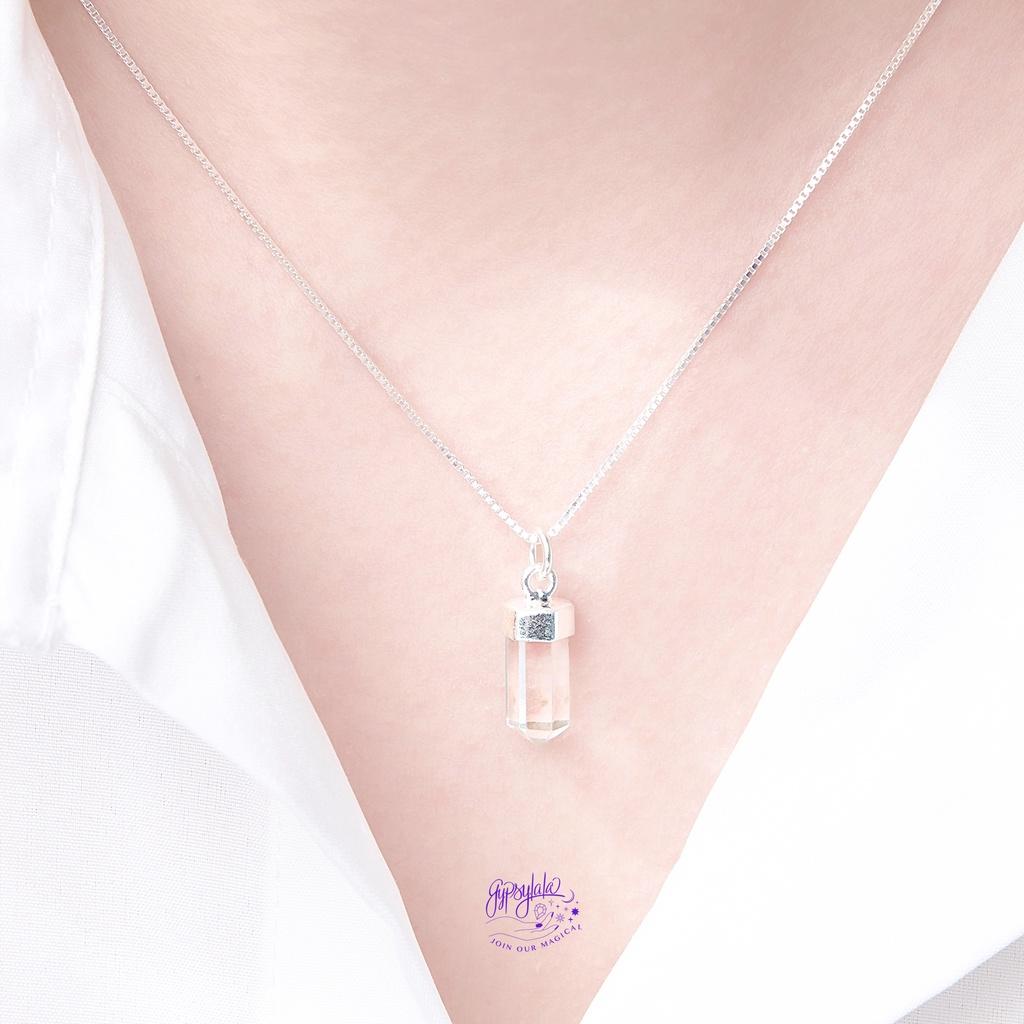 Mặt Dây Chuyền Đá Thiên Nhiên Bạc 925 Wanderlust 4 Màu SP004333 Gypsy.lala