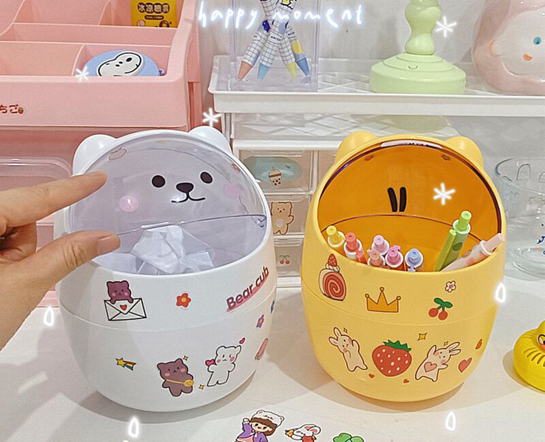 Thùng rác để bàn mini hình thú
