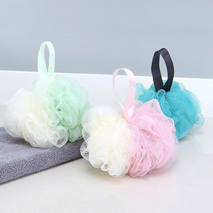 Bông tắm tròn siêu mềm tạo bọt mềm mại cho da hình tròn dễ thương