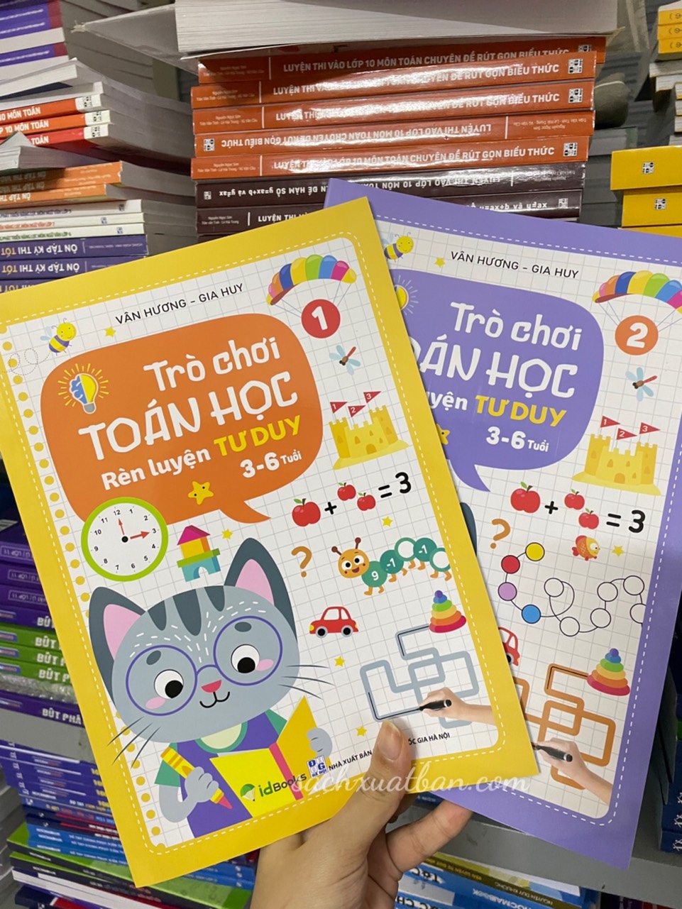Combo 2 cuốn Trò Chơi Toán Học Rèn Luyện Tư Duy 3-6 Tuổi Quyển 1 + Quyển 2