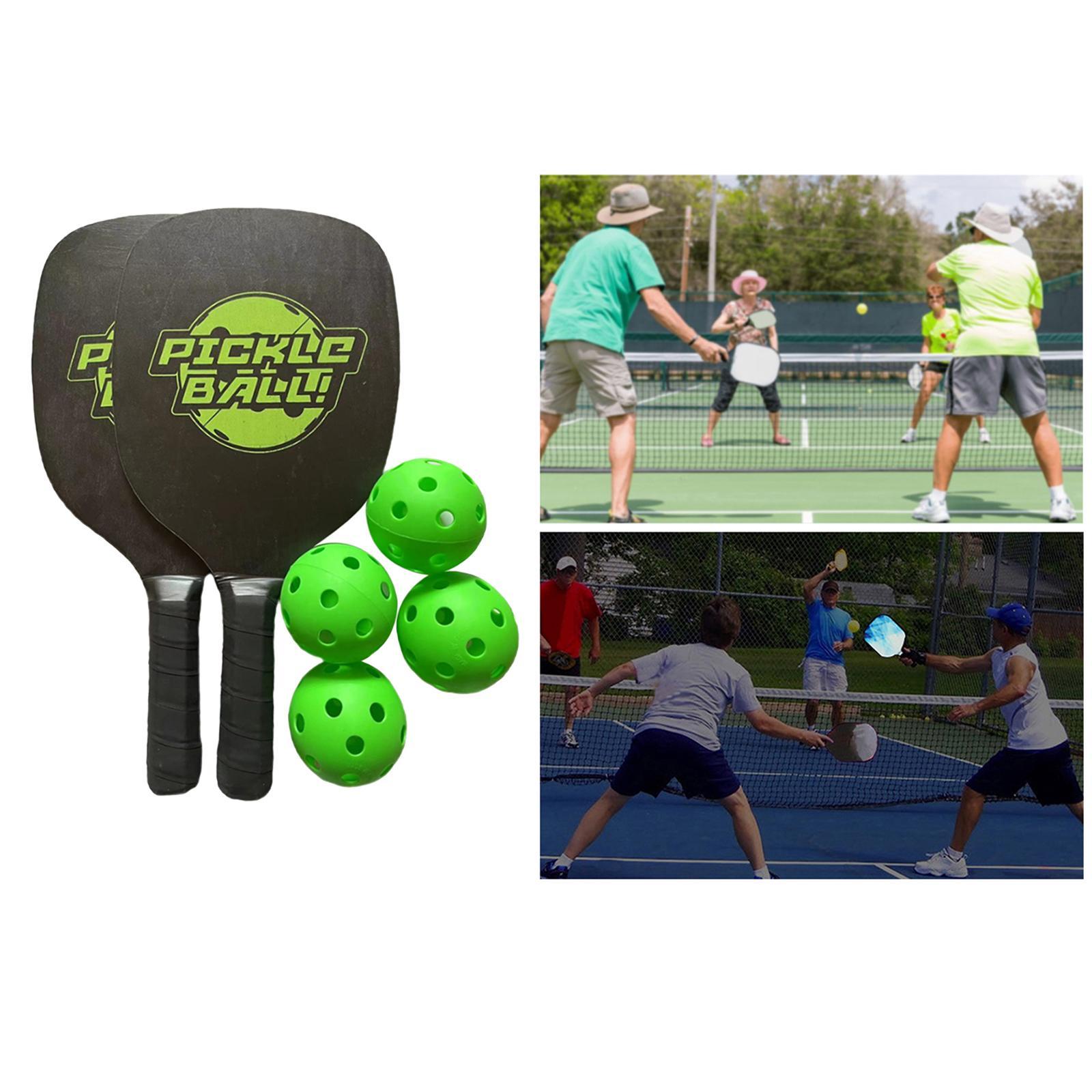 Portable Paddle Set Rackets 4 s, Honeycomb Core for Outdoor ,Men Women, Beginners