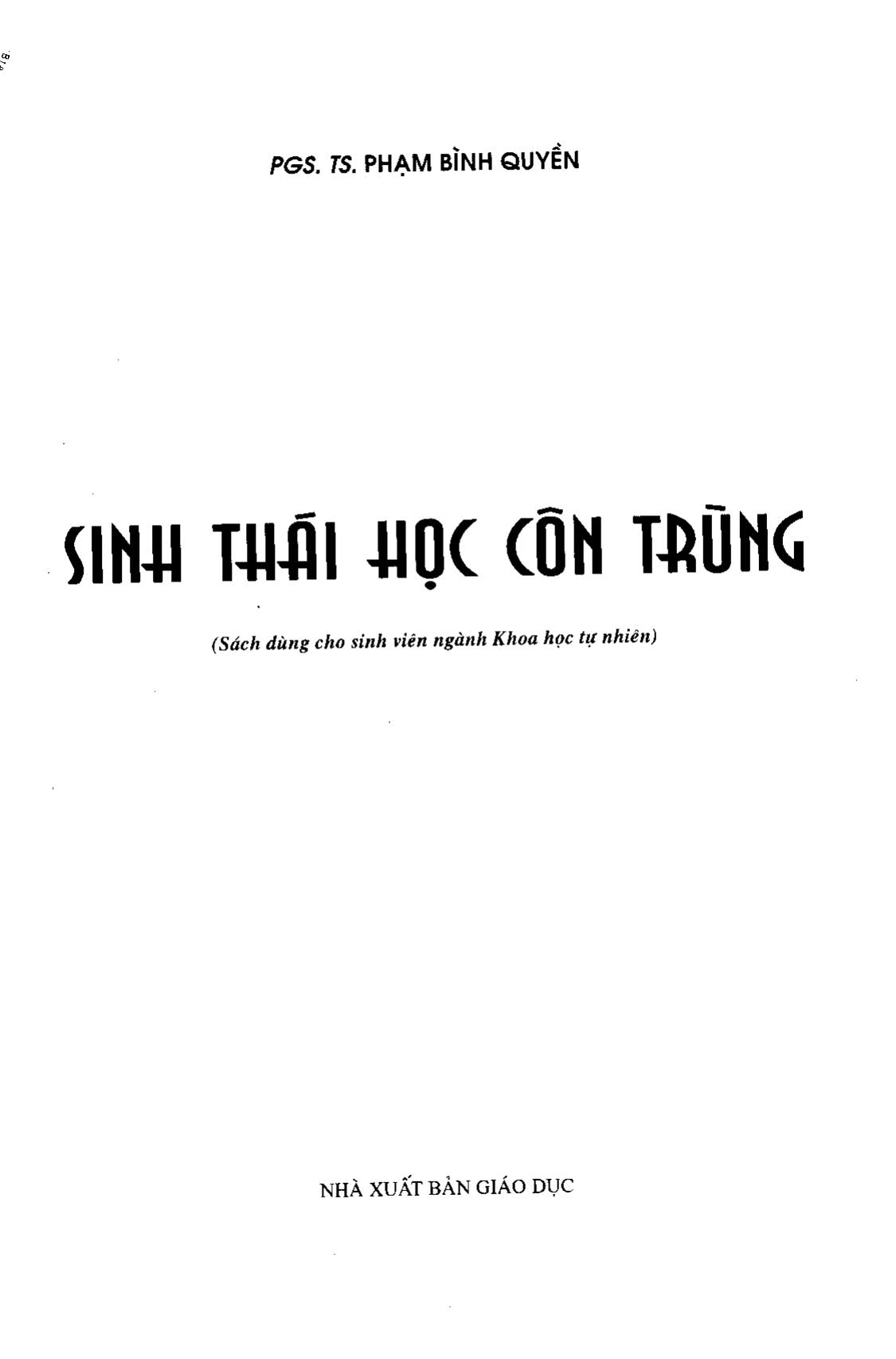 Sinh thái học côn trùng