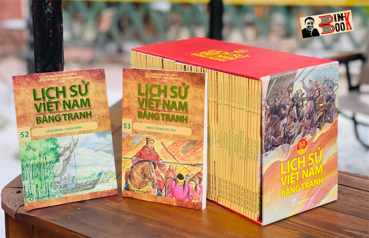 (Boxset trọn bộ 53 tập) LỊCH SỬ VIỆT NAM BẰNG TRANH - Trần Bạch Đằng chủ biên – bìa mềm