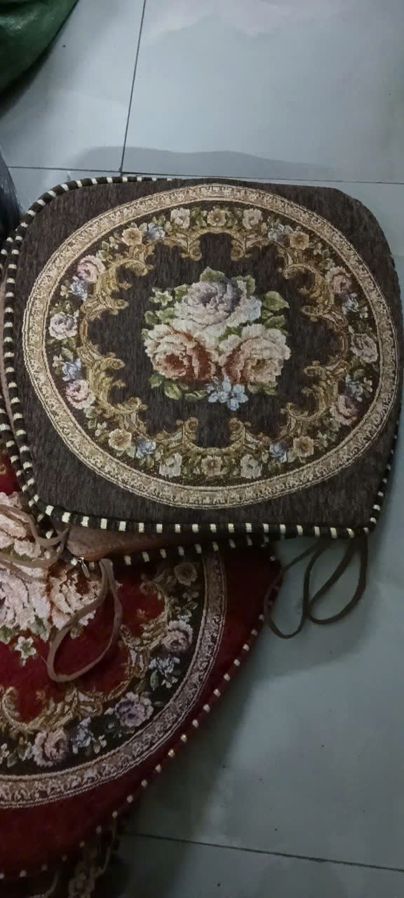 Đệm Lót Ghế Hoa Văn Cổ Điển Có Dây Buộc – Nệm Ngồi Dày Dặn Chống Trượt, Trang Trí Ghế Gỗ, Ghế Ăn, Ghế Sofa - HÀNG CHÍNH HÃNG MINIIN