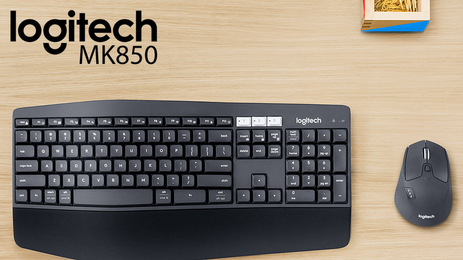 Bộ Combo Chuột Bàn Phím Không Dây Cao Cấp Logitech MK850 Performance Wireless Tích Hợp Doulink - Hàng Chính Hãng