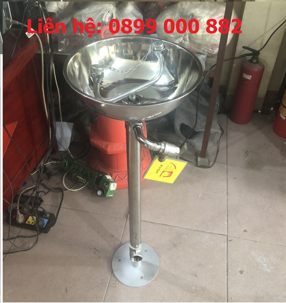 Bồn rửa mắt khẩn cấp inox 304 loại lửng