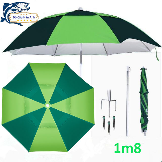 Ô Câu Cá Dù Che Nắng Che Mưa 2 Tầng Dã Ngoại Cao Cấp KK14