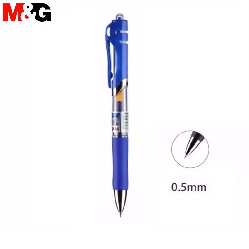 Hộp 12 cây bút nước 0.5mm M&amp;G - K35 màu xanh