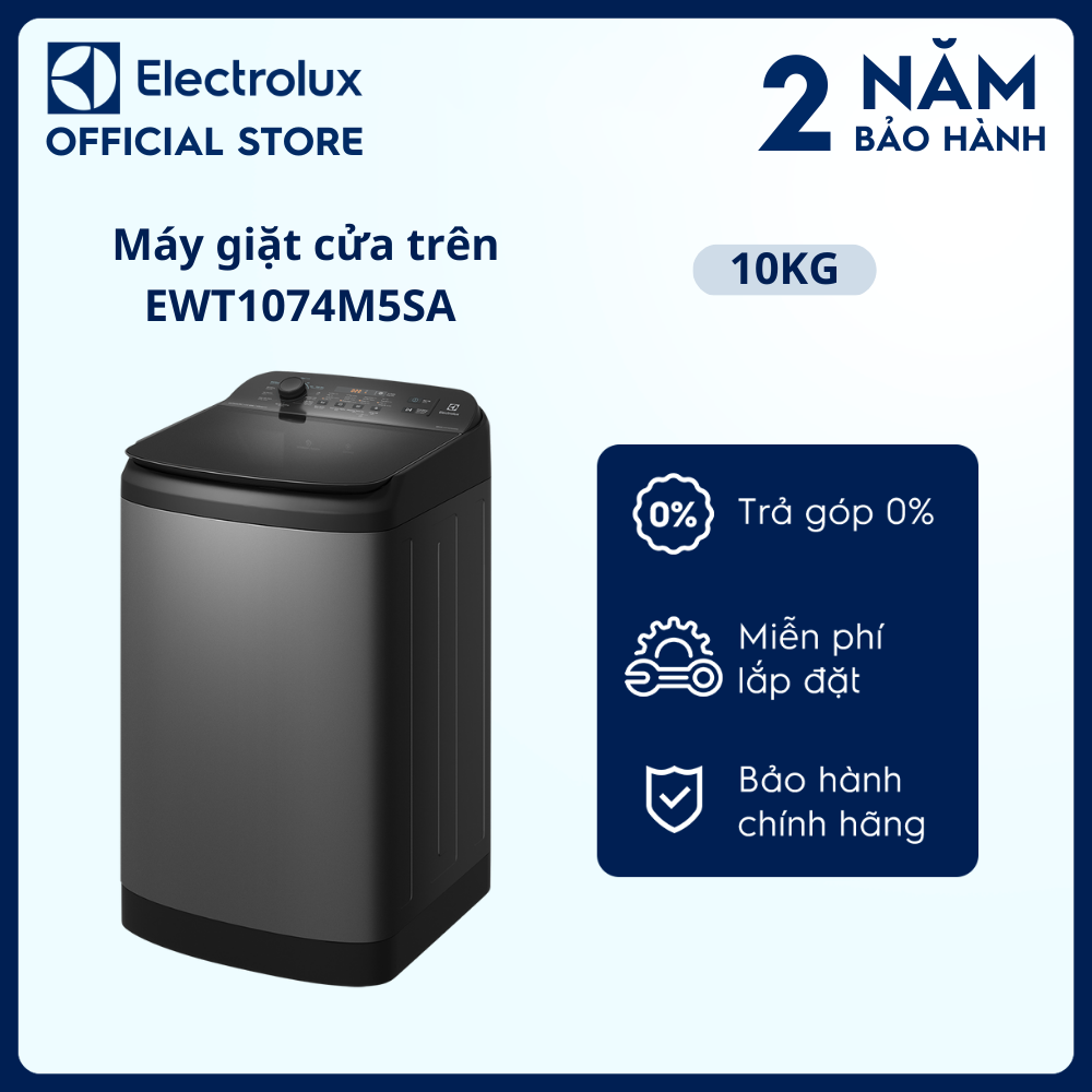 [Miễn phí giao hàng toàn quốc] [Miễn phí lắp đặt] Máy giặt cửa trên Electrolux 10kg UltimateCare 500 EWT1074M5SA [Hàng chính hãng]