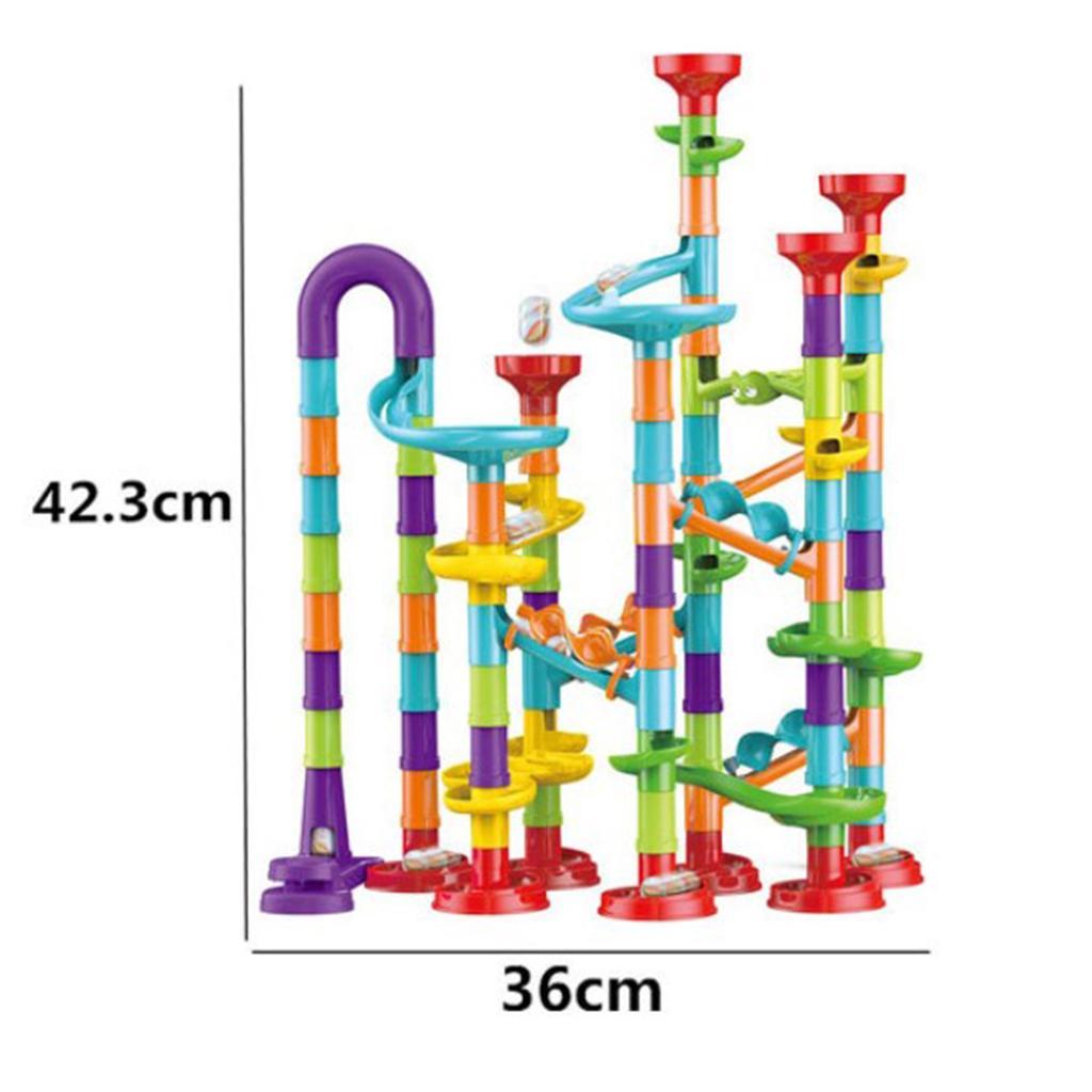Colorful Maze Balls Track Building Blocks Toys DIY Bricks Maze Race Track