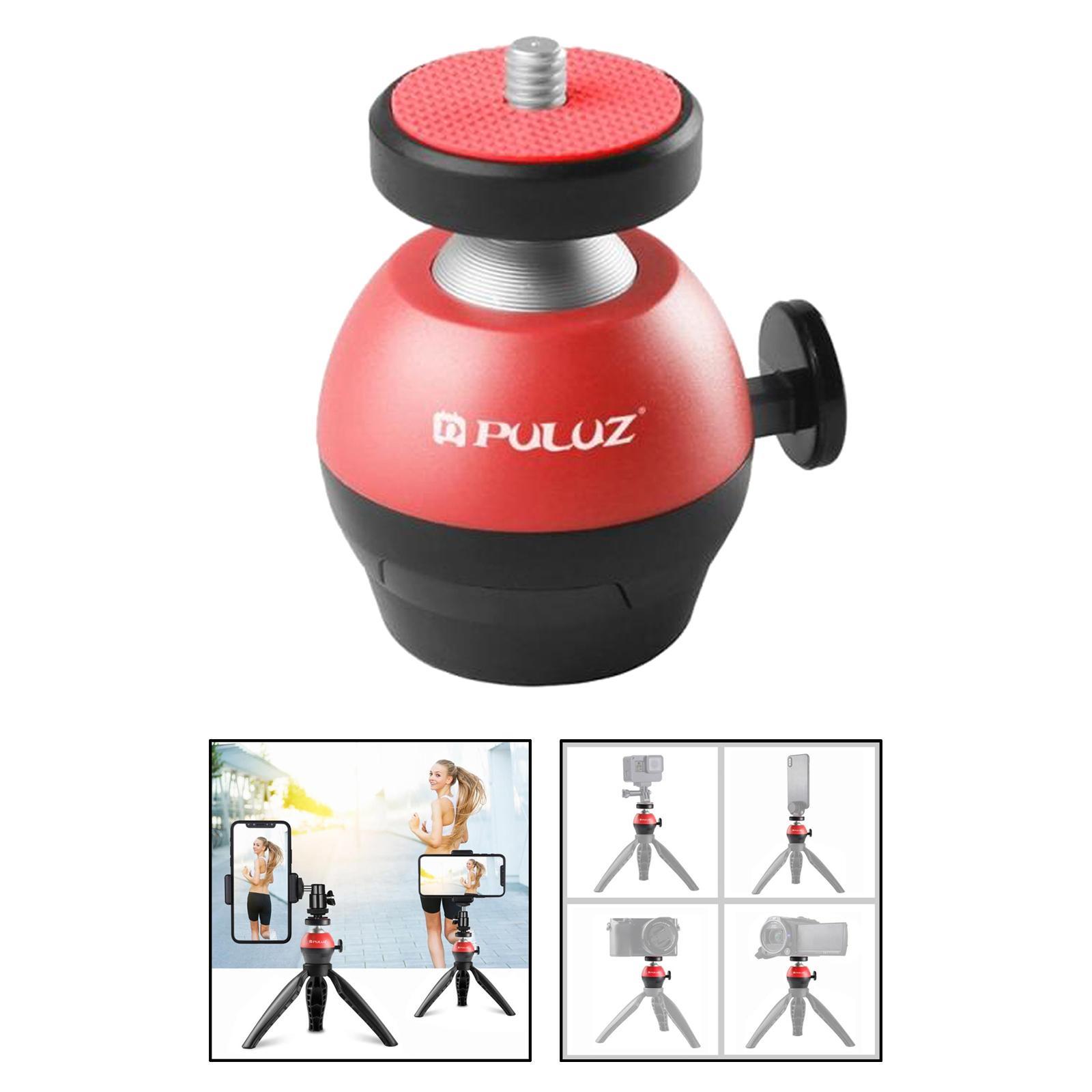 Mini Ball Head 1/4 inch Screw Adapter 360 Swivel for DSLR Camera