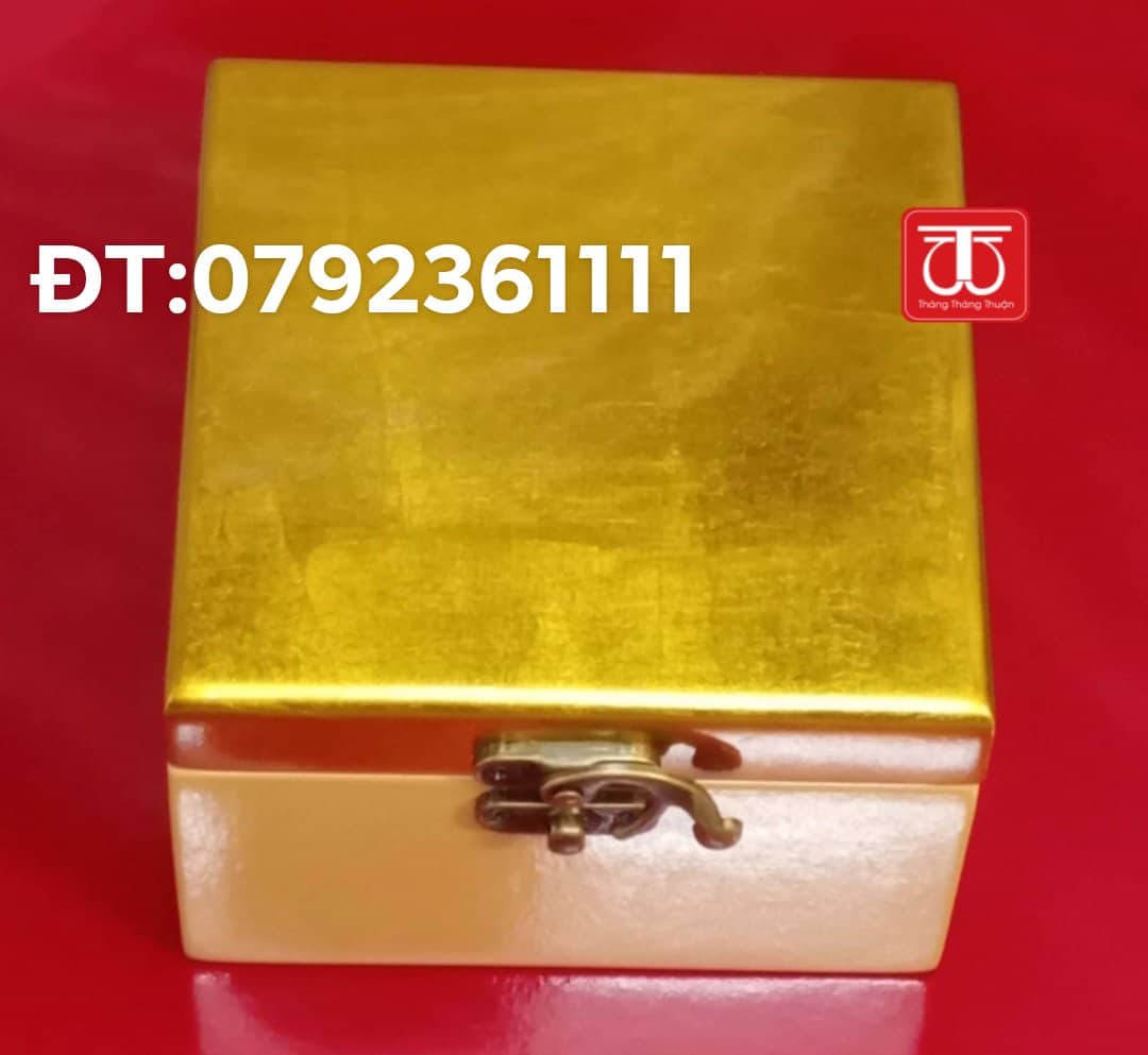 Hộp gỗ sơn mài cao cấp nhiều kích thước vuông 15*15/ 12*12 /17*17 cao 8cm