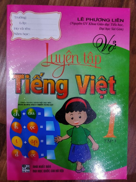 Sách - Vở Luyện Tập Tiếng Việt 1 Tập 1 (Theo Chương Trình Tiểu Học Mới Định Hướng Phát Triển Năng Lực)