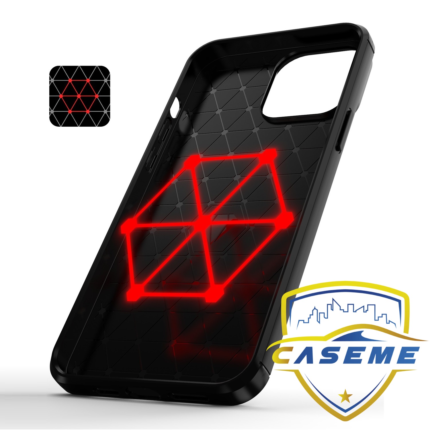 Ốp lưng Rugged Shield dành cho iPhone 13 Pro Max cao cấp chống sốc - Hàng Chính Hãng